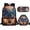 Wolf, variant on Wolf Backpack for Kids Boys Teens 3pcs School Bags Bookbags Set School Backpack with Lunch Box and Pencil Case Purple Galaxy Sky