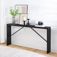 thumbnail image 6 of Console Table, 62.2" Long Sofa Table Behind Couch, Narrow Entryway Table, Farmhouse Dining Table with Angled Metal Frame, Industrial Console Table for Entryway, 6 of 8