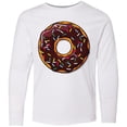 thumbnail image 3 of Inktastic Chololate Donut with Sprinkles Long Sleeve Youth T-Shirt, 3 of 5