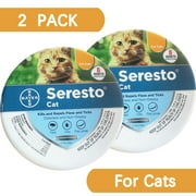 Seresto Flea and Tick Prevention Collar for Cats, 8 Month Flea and Tick Prevention - 2 PACK