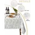 thumbnail image 3 of Sage Green Botanical Tablecloth Rectangle Table Cloth 60x120, Waterproof Tablecloth Outdoor Table Cloth, Plant Flower Floral Tree Branch Washable Table Cover for Kitchen Dinning Party, 3 of 8