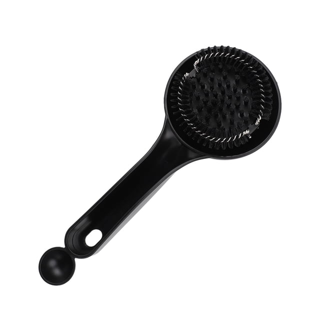 Coffee Grinder Cleaning Tool, Comfortable Grip Effective Cleaning Coffee Grouphead Brush POM Handle Easy Access with Water Deflector for Coffee Machine