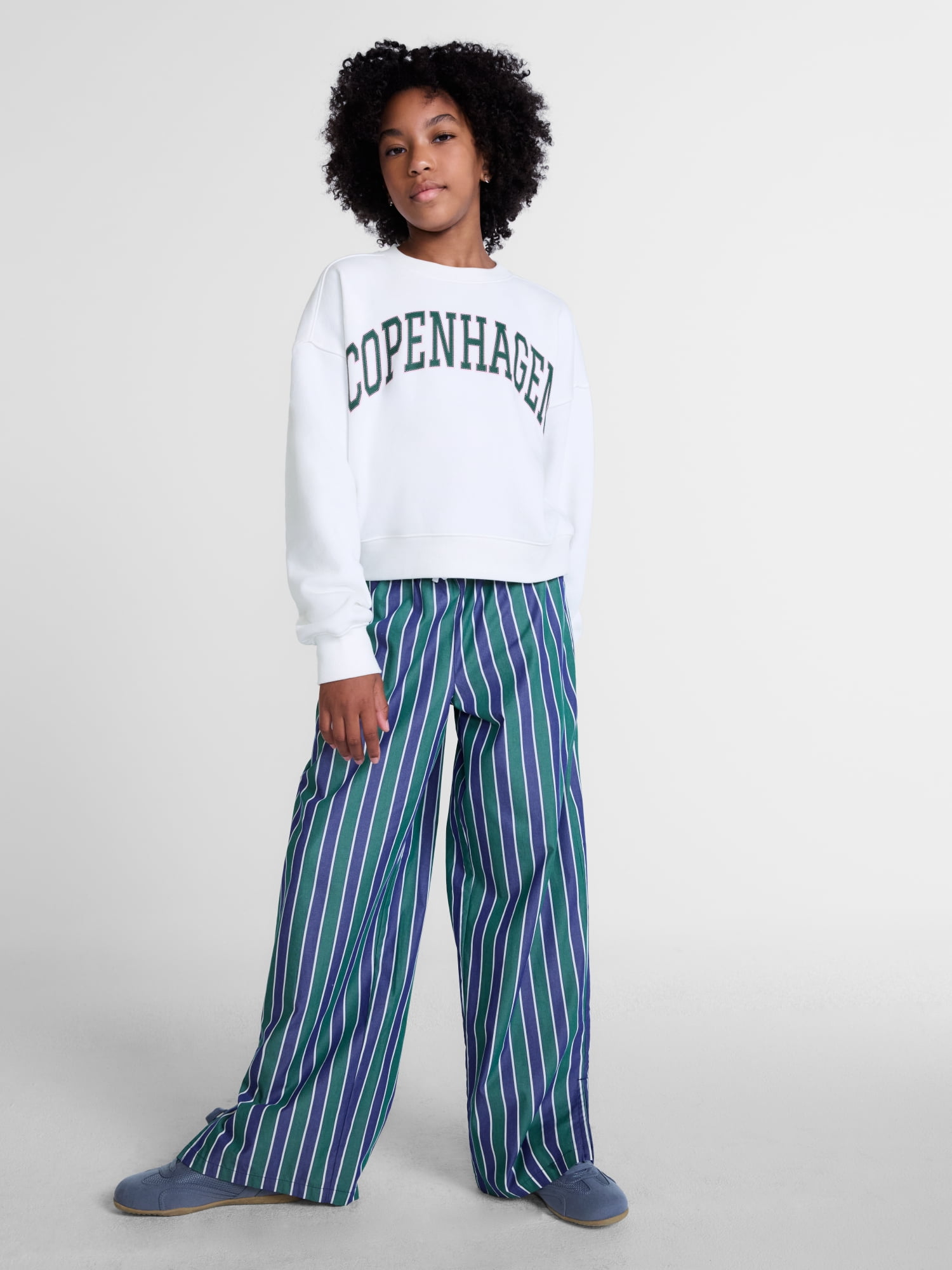 Weekend Academy Girls Easy Print Cotton Pants, Sizes 4-18