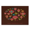 thumbnail image 3 of Chinese New Year Cutting Board, Colorful Celebration Lanterns Knots Flowers Culture, Decorative Tempered Glass Cutting and Serving Board, Small Size, Multicolor, by Ambesonne, 3 of 5