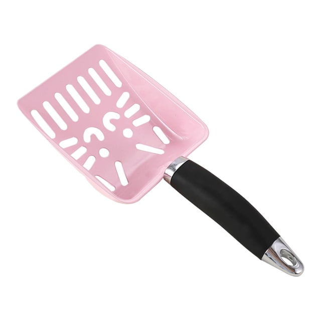 Almencla Cat Litter Scoop Comfortable Grip Household Easy to Clean for Cat Litter Box Pink