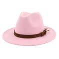 thumbnail image 2 of Dsseng Fedora Réglable Respirant Feutre Hommes Chapeau de Style Vintage pour la Randonnée, 2 of 8