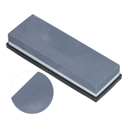 

White Corundum Sharpening Stone - Double-Sided 240-400 Grit for Kitchen Tools Thick and Thin Edges
