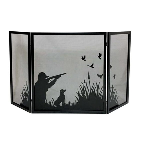 Dagan S164 Duck Hunting Design 3 Fold Screen, Black
