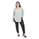 thumbnail image 5 of Camisa con boton de perla Roman Fashion Talla Extra 5103 Pistache verde claro 42, 5 of 6