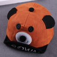 thumbnail image 2 of Baby Caps Girl Boys Girls Sun Hat with Ear Summer Spring Autumn Cartoon Bear Newborn Baseball Cap Striped Sunhat for 0-24 Months, 2 of 9