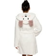 thumbnail image 6 of Animal Hooded Robe - Plush Short Lamb Bathrobe by Silver Lilly (Tan/White, M), 6 of 6