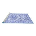 thumbnail image 2 of Ahgly Company Machine Washable Indoor Square Persian Blue Traditional Area Rugs, 5' Square, 2 of 4