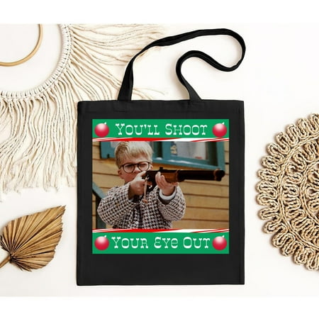 vintage Round neck Tote Bag - 017. A Christmas Story BK  Up To s -TH21613