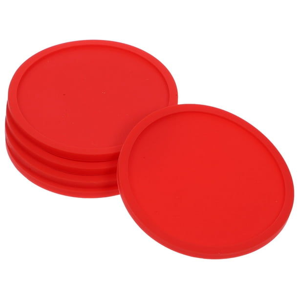RomaMX 5 unids Posavasos de Silicona Posavasos Mantel Taza Gruesa Taza de Cristal Manteles Individuales Mesa Antideslizante Copa Mat Safe Pad (Rojo)