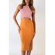 thumbnail image 2 of Vestido PRETTYGARDEN Midi Ajustado de Punto Acanalado con Abertura Lateral - M, 2 of 4