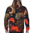 thumbnail image 7 of Salouo Fiery Floral Pattern Pattern Men's Fall Hoodie Sweatshirt,Sport Hoodie with Pockets for Men Pullover Casual Hooded Sweatshirt-4X-Large, 7 of 7