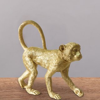FAGINEY Brass Monkey Statue Vivid Image High Hardness Small Size Monkey  Figurines for Home Decoration Collection Display Gifts,Monkey Collectible  Statue 