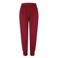 thumbnail image 3 of Womens Yoga Joggers Loose Workout Sweat Pants Comfy Pants With Pockets Comfort Soft Baggy, 3 of 8