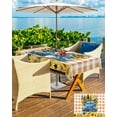 thumbnail image 3 of Outdoor Tablecloth with Umbrella Hole and Zipper Sunflower Rectangle Outdoor Tablecloths 60x120 Waterproof Outside Table Cloths Floral Patio Table Cloth Cover for Outdoor Tables Picnic BBQS Garden, 3 of 5