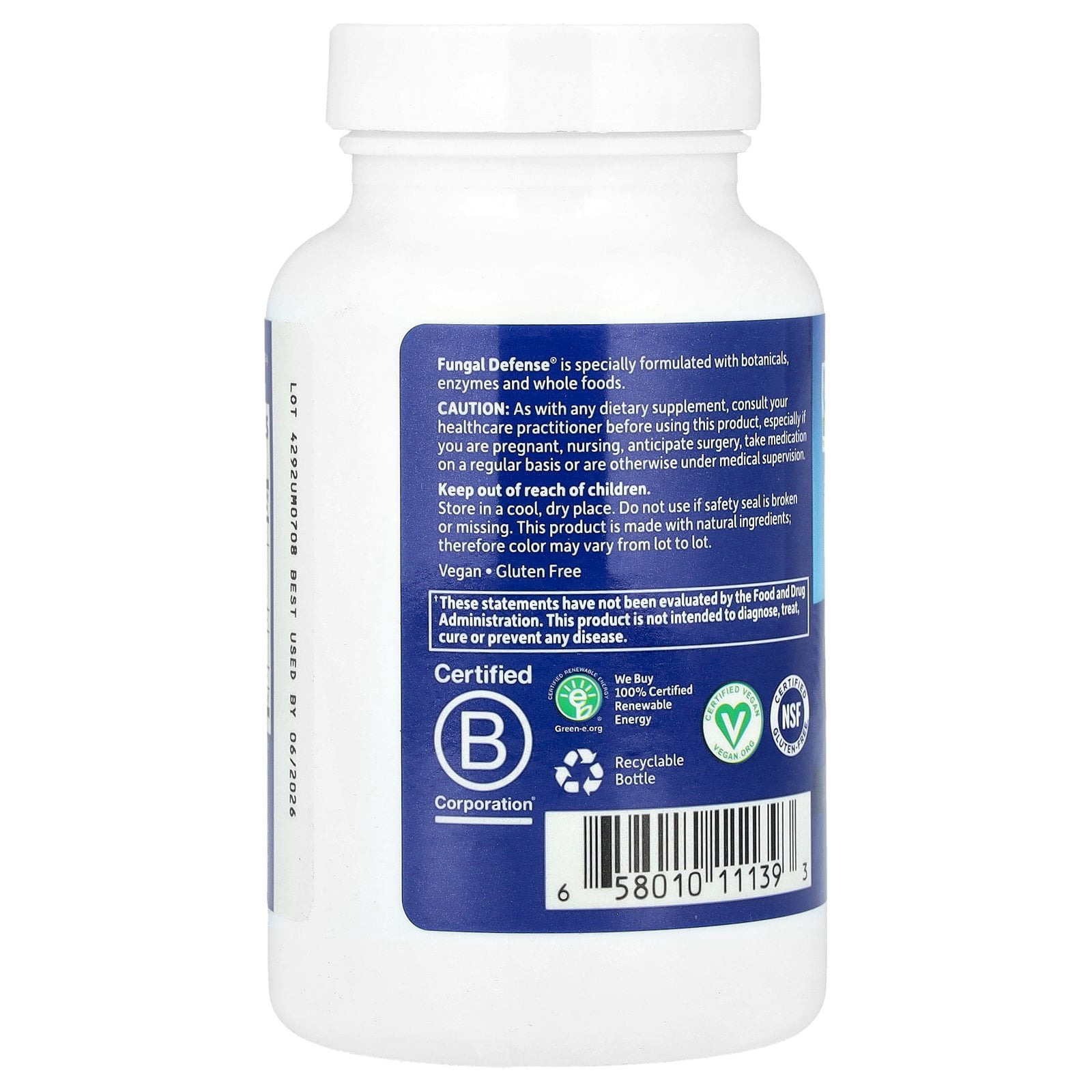 Garden of Life Fungal Defense Vegetarian Caplets , 84 Ct