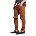 thumbnail image 4 of Victorious Men's Scrunch Stacked Biker Twill Jogger Pants JG882 - Dark Wheat - 2X-Large, 4 of 6