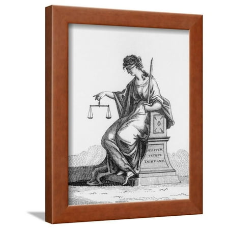 A Depiction Of Woman Holding Scales Justice Framed Print Wall Art A Depiction Of Woman Holding Scales Justice Framed Print Wall Art