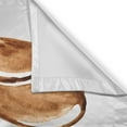 thumbnail image 3 of Ambesonne Coffee Kitchen Curtains, Watercolor Effect Beans, 55"x39", Caramel White, 3 of 3