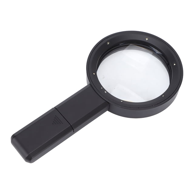 Lupa de mano 5X 10X mango ergonómico 6 uds lupa de lectura con luz LED para personas mayores