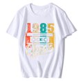 thumbnail image 1 of Divertido 1985 Vintage regalo de cumpleaños camiseta regalo de cumpleaños hombres mujeres niñas mamá esposa hija Retro camiseta camisetas de algodón divertido, 1 of 6