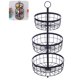thumbnail image 4 of Cesta De Frutas De 3 Niveles Cestas De Verduras Elegantes Puesto De Frutas Decorativo Cuencos De Verduras De Hierro Cesta De Almacenamiento De Cocina Con Cable Cesta De Encimera Cesta sonducket HA021762-00, 4 of 7