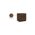 thumbnail image 2 of Meridian Furniture Weave Brown Oak Veneer Night Stand, 2 of 10