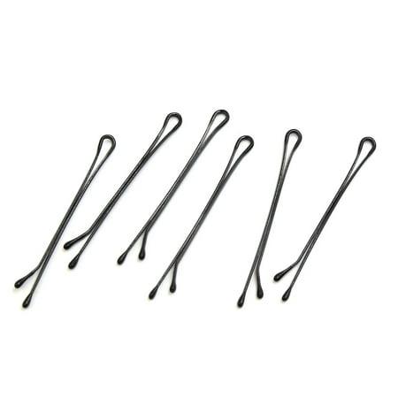 40 Pcs 1 7 Long Metal Straight Slides Black Updo Hairstyle Grip