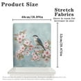 thumbnail image 6 of TSOVTHRID Chair Back Cover for Dining Chairs Washable Chair Protector Slipcovers Kitchen Chairs Cover for Home Office Party Decoration, Cherry Blossom Bird Gray Blue Print, Set of 4, 6 of 7