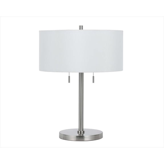 BO-2450TB-BS-Cal Lighting-Calais-Two Light Table Lamp-22.5 Inches High