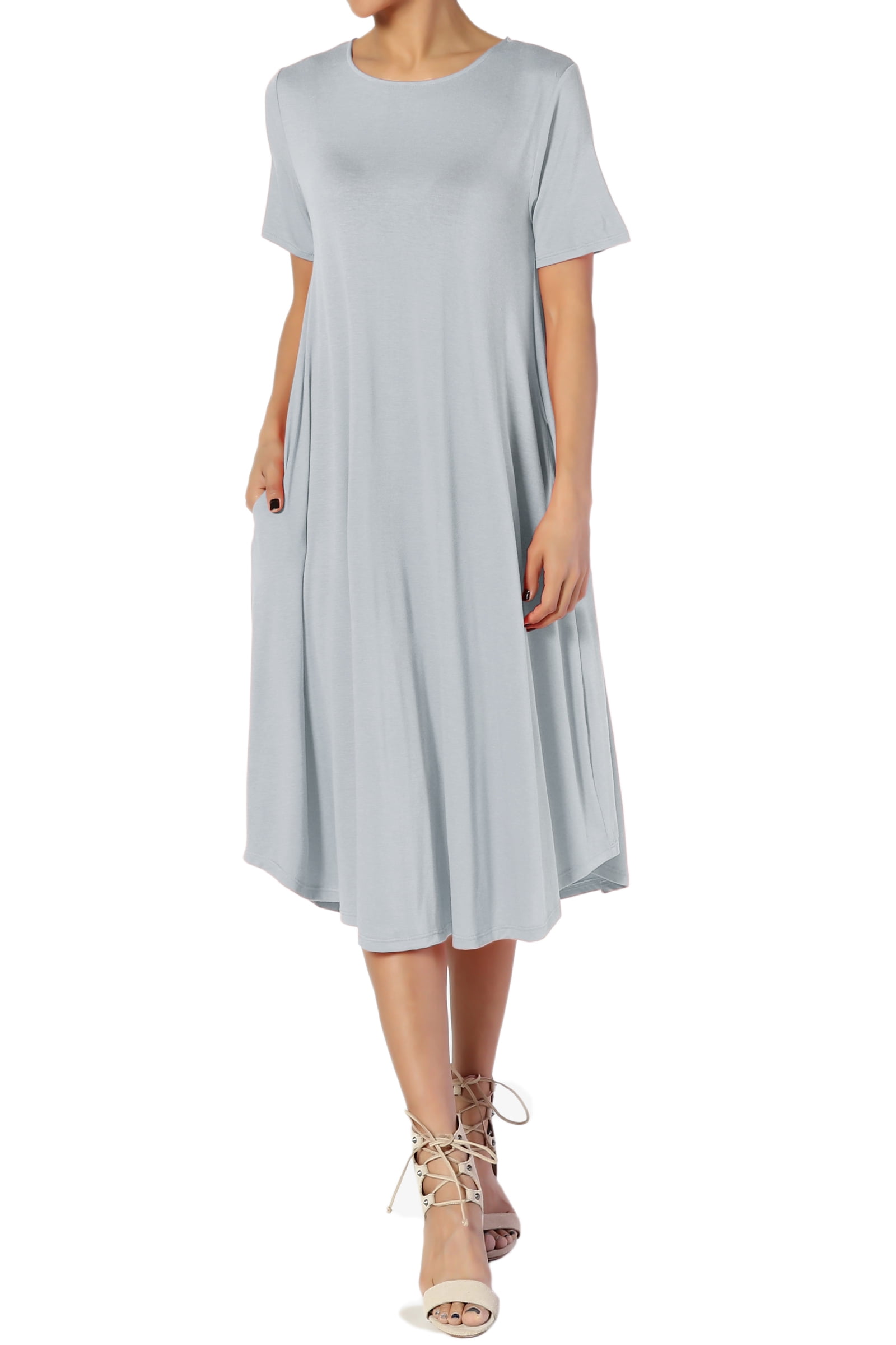 short gown with flare down
