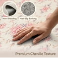 thumbnail image 6 of ODIKA 2'x3' Washable Accent Rug Pink Vintage Alfombra Para Cuarto Boho Scattered Border for Bedroom, Nursery, RV, Pet Friendly, Bedside Mat, 6 of 7