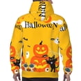 thumbnail image 7 of Sikiie Happy Halloween1 Men's Hoodie, Essentials Hoodie, Sweatshirt, Pullover Hooded Sweatshirt for Men-Large, 7 of 7