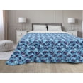 thumbnail image 1 of Aqua Down Alternative Comforter, Greek Meander Mosaic Pattern Classical Geometrical Ornament Architecture, Microfiber Quilt for All Season, 5 Sizes, Blue Green White, by Ambesonne, 1 of 3