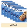 (6 pack) Quest Protein Bar, Blueberry Muffin Flavor, 20g of Protein, Gluten Free, 4 Count