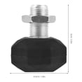 thumbnail image 2 of Tineasur Black Adjustable Rubber Skate Stoppers for Roller Skates, 2 Pieces Replacement Accessories, 2 of 8
