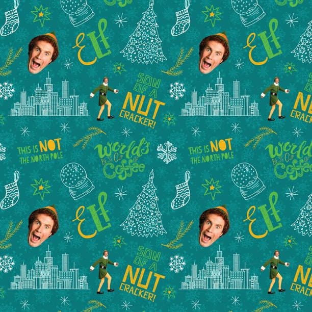 Christmas Elf Wrapping Paper 