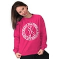 thumbnail image 5 of Courage Strength Love Life Support Women Crewneck Sweatshirt Brisco Brands X, 5 of 6