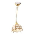 thumbnail image 6 of Miniature 1/12 Scale Gold Ceiling Light Chandelier for Dollhouses Interiors Decorative Accessories Display Model Lamp, 6 of 8