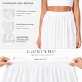 thumbnail image 3 of Women's Soft Satin Half Slip - Lace Long Underskirt for Under Dresses, Comfortable and Elegant, 3 of 8