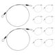thumbnail image 1 of Uxcell 10-Pack Candado de Cable de Seguridad, 1FT 3mm Recubierto de Acero Inoxidable, Cable de Alambre Resistente a Cortes para Equipaje [Transparente], 1 of 6