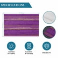 thumbnail image 6 of Purple Wood Grain Placemats Set of 8, Farmhouse Plank Retro Country Placemats for Dining Table, Place Mats for Kitchen Tabletop, Waterproof Wipeable Dining Table Mats Set, 6 of 9