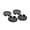 Black, variant on Pebbuoy 4 Pcs Hubcaps 58mm Outer Diameter 56mm Inner Diameter Car Wheel Center Hub Caps Easy Install Universal Tire Rim Cap Covers