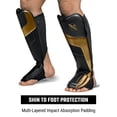 thumbnail image 3 of Hayabusa T3 Full-Back Shin Guards - Black/Gold, X-Large, 3 of 6