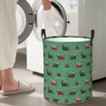 thumbnail image 4 of Lsque Christmas Dachshund pattern Laundry Hamper Basket, Tall Woven Rope Hamper Basket for Clothes, Lightweight Storage Basket, Collapsible Waterproof-Medium, 4 of 8