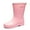 Pink, variant on AUXDIQ Wellington Boots Women Mid-calf Wellies Waterproof Rain Boots Outdoor Garden Shoes